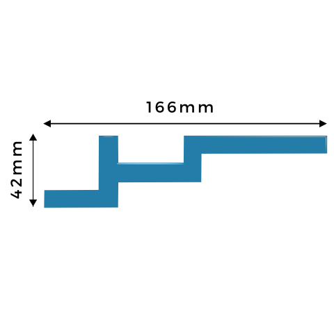 SL003 shadow line cornice profile